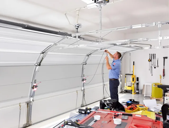 Garage door cable repair service by Stratford Garage Door Repair in Stratford