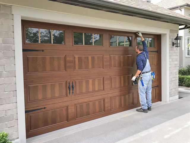 Custom garage door showcase by Stratford Garage Door Repair in Stratford