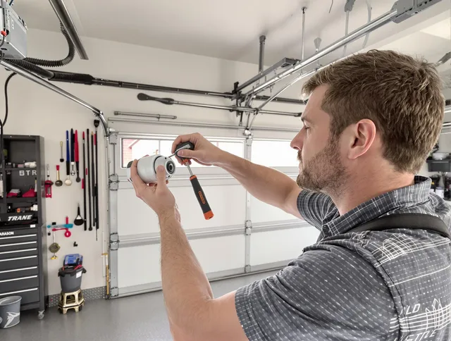 Garage door opener repair service by Stratford Garage Door Repair in Stratford