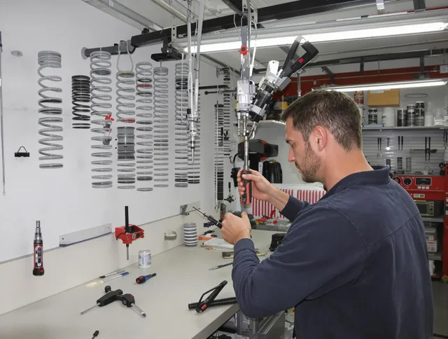 Stratford Garage Door Repair safety certified technician performing precision spring replacement in Stratford
